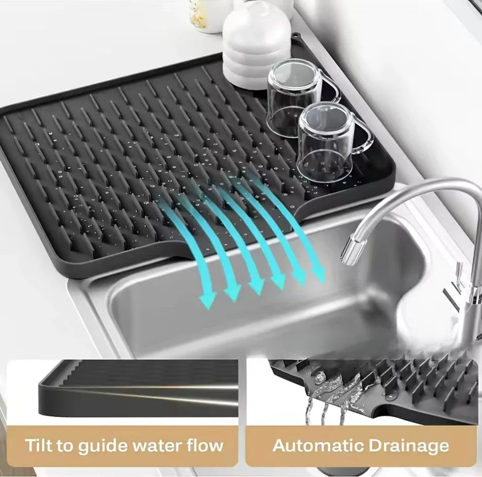 Large Silicone Dish Drying Mat
