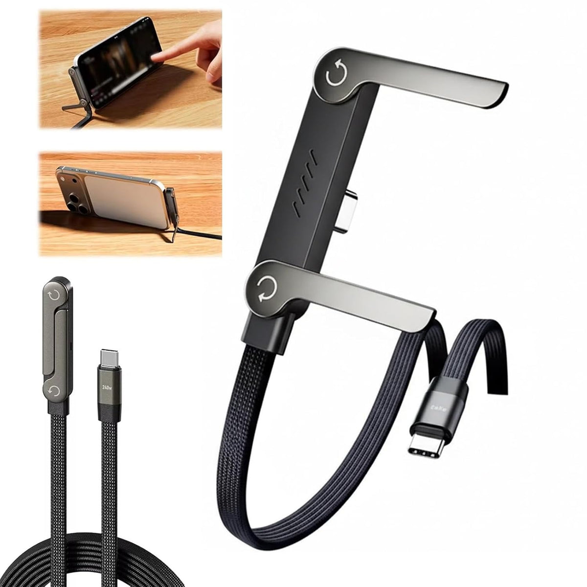 Phone Stand Charging Cable