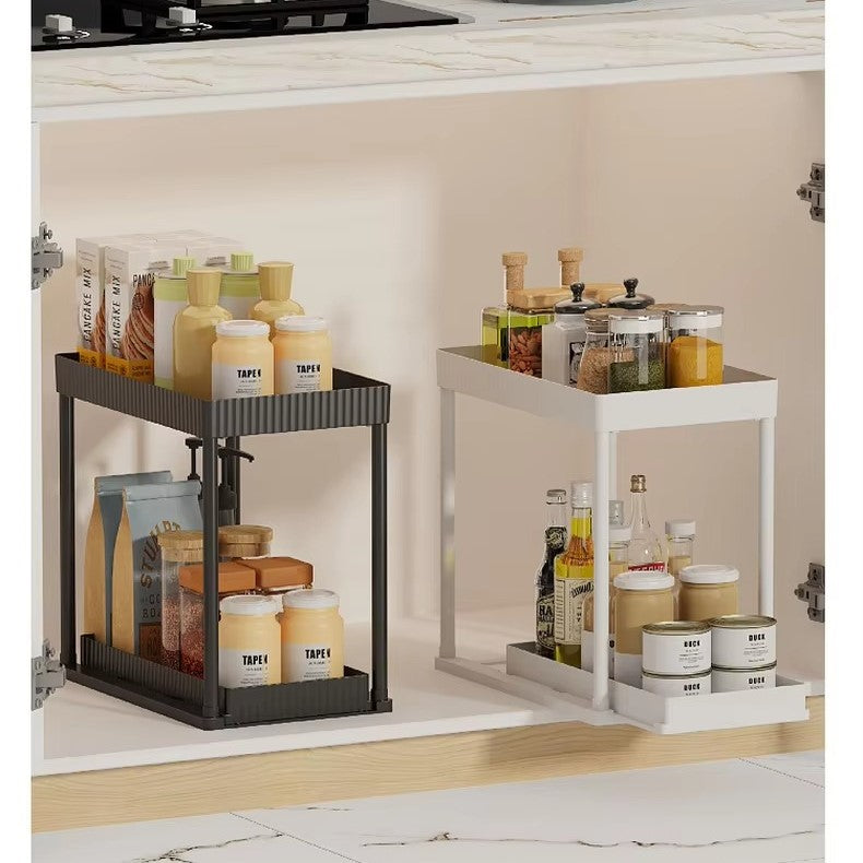 2-Tier Pull Out Cabinet Organizer
